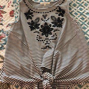 Copper Key tie front shirt